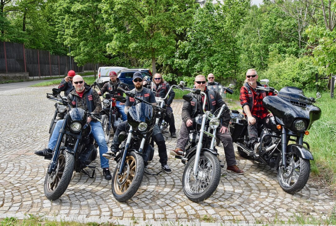 Biker aus ganz Europa treffen sich zu Pfingsten in Wolkenburg - Die Limbach-Oberfrohnaer Biker laden an Pfingsten wieder ein. Foto: Steffi Hofmann