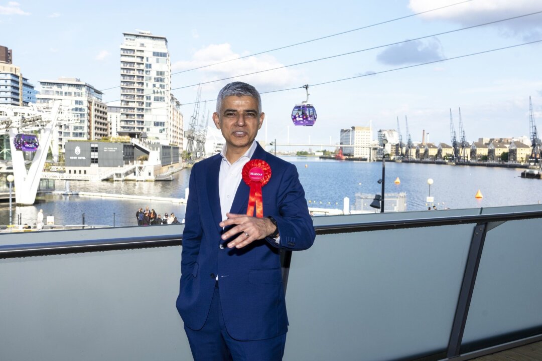 Bürgermeister Khan in London wiedergewählt - Der Labour-Politiker Sadiq Khan wird in der City Hall in London zum Bürgermeister von London wiedergewählt.