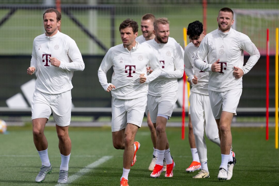 12,5 Millionen Euro: Bayern hoffen auf nächsten Zahltag - Die Spieler vom FC Bayern München trainieren.