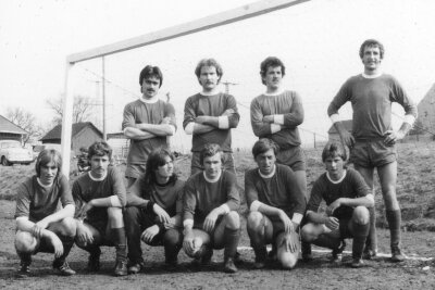 Altes Mannschaftsfoto aus den 1970er Jahren.