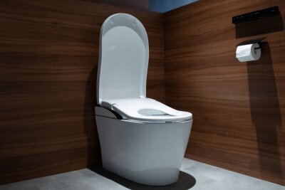 Ein besseres Örtchen: Das können moderne Toiletten - Auch in Sachen Ergonomie feilen die Hersteller an ihren Toiletten. Ein Beispiel: der Sitz am Washlet Neorest LS von Toto, der die Hüfte optimal stützen soll.