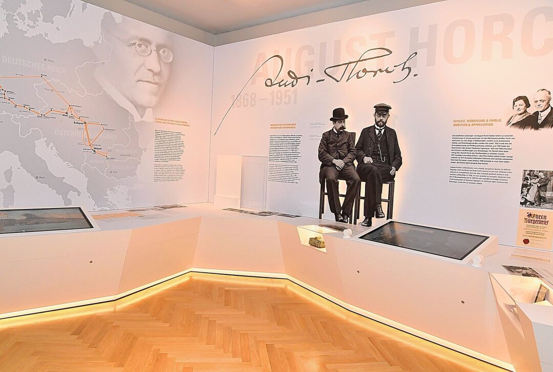 Horch-Museum Zwickau würdigt Namensgeber - Der neu geschaffene August-Horch-Raum. Foto: Thorsten Horn