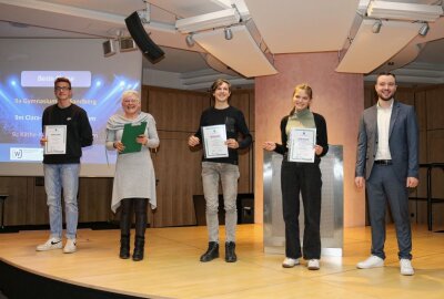 Mit 22 richtigen Antworten zum Sieg - Die Sieger in der Kategorie "Beste Klasse" Foto: Ludmila Thiele