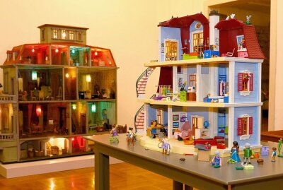 Modelle, Puppenhäuser und vieles mehr im Glauchauer Schloss - Ein Spielhaus für Kinder gibt es ebenfalls. Foto: Markus Pfeifer