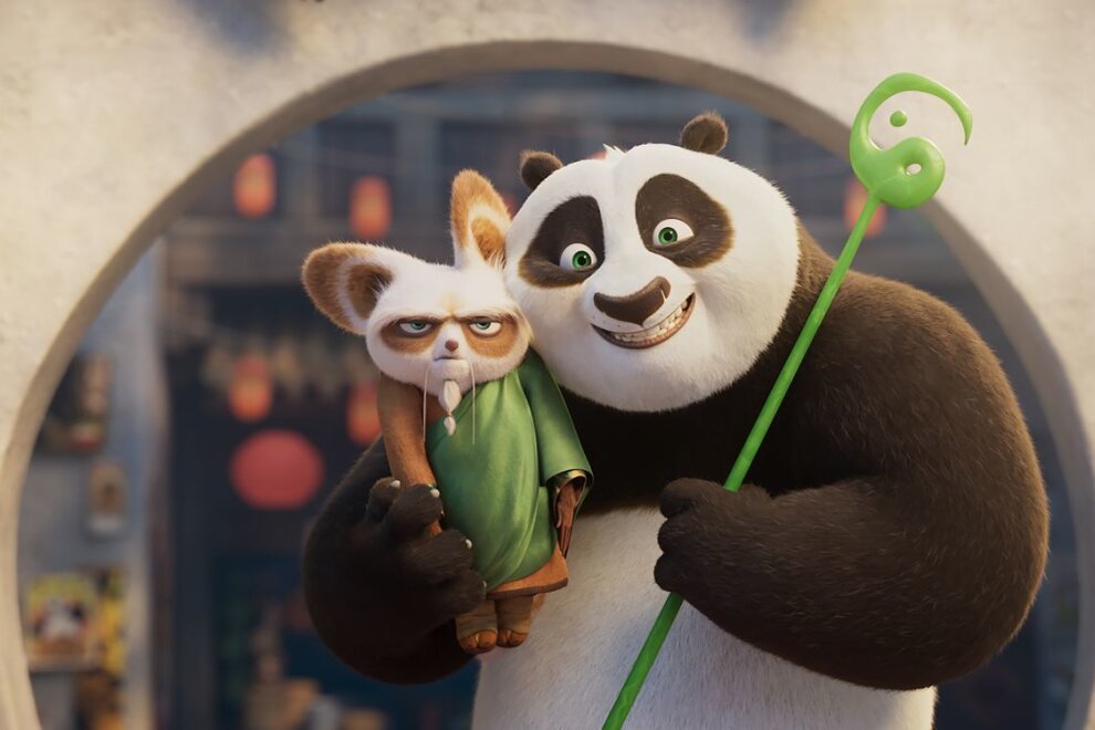 Panda gegen Chamäleon: Das sind die Kino-Highlights der Woche - Meister Shifu (links) erklärt dem Pandabären Po, welche Bedeutung der grüne Stab der Weisheit hat.