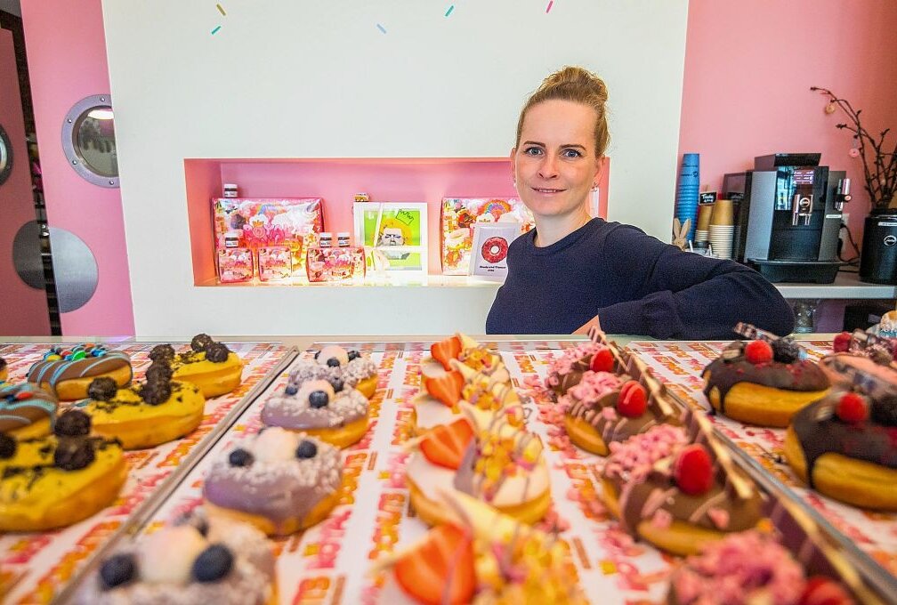 Royal Donuts-Betreiberin sucht Nachfolger -  Nicole Lehmann sucht einen Nachfolger für ihre Royal Donuts-Filiale in Chemnitz. Foto: ERZ-Foto/Georg Ulrich Dostmann