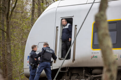 Tödliches Zugunglück trotz Notbremsung in Plauen -  Mann kommt unter Bahn. Foto: Ellen Liebner