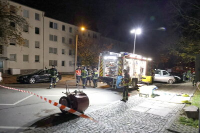 Update: Chemikalienfund in Chemnitz - Beamter des LKA verletzt - Die Feuerwehr und Polizei befindet sich derzeit im ABC-Einsatz. Foto: Harry Härtel