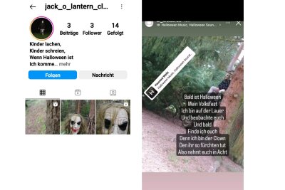 Update: Clown aus Auer Wald hat sich gestellt - Mit diesem Profil folgte der Clown dem Mädchen aus dem Wald am Dienstagabend. Screenshot: privat