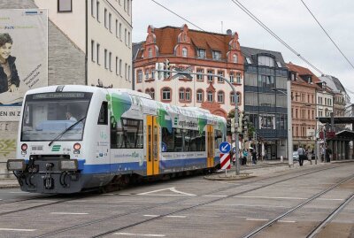 Vogtlandbahn fährt wieder ins Zwickauer Zentrum! - Die RB1 und RB2 fahren wieder uneingeschränkt bis ins Zwickauer Zentrum und verdoppeln damit die bislang stündlichen Direktverbindungen in die Innenstadt. Foto: VVV