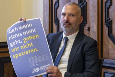 "Wir sind 4G": Freiberg startet Imagekampagne gegen Radikalisierung - Prof. Dr.-Ing. Urs Peuker ist als Aushängeschild der TU Bergakademie bei der Kampagne dabei.