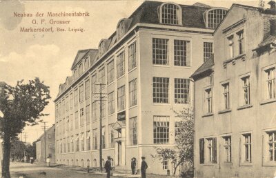 100 Jahre Groma Schreibmaschinen - Claußnitz feiert - Neubau der Maschinenfabrik G.F. Grosser in Markersdorf.