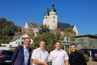 Im Bild von links: Martin Naber (Gesellschafter), Prof. Dr. Bernd Märtner, Christoph Hagen Märtner und Philipp Reichmann (Gesellschafter). Foto: Karsten Repert