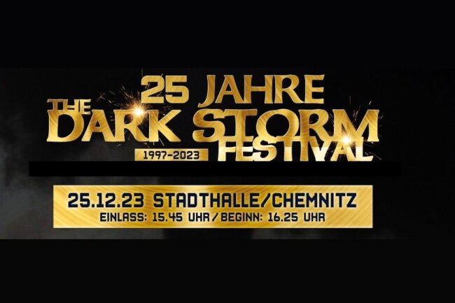 25 Jahre "Dark Storm Festival": Veranstalter gibt Einblicke zur Jubiläums-Ausgabe - Das Dark Storm Festival findet 2023 zum 25. Mal in der Stadthalle Chemnitz statt. 