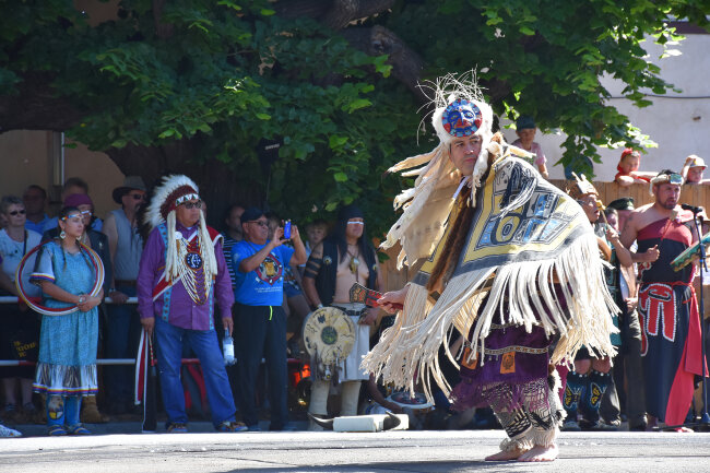 Indianertanz auf der Sternreiterparade.