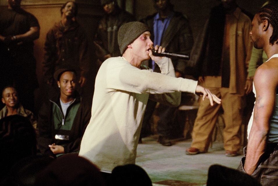 "8 Mile"-Star: Rapper Nashawn Breedlove ist tot - Besonders durch diese Szene in "8 Mile" wurde Musiker Nashawn Breedlove (rechts) berühmt.