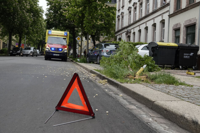 Der 82-Jährige erlitt bei dem Unfall in Hilbersdorf leichte Verletzungen.