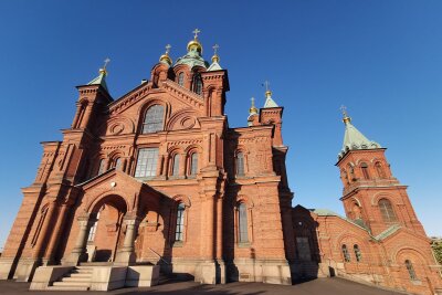 Aalto und Oodi: Stadtrundgang in Helsinki - Orthodoxe Kirche: Uspenski-Kathedrale in Helsinki.