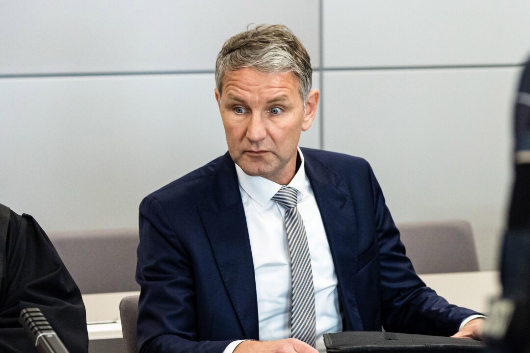 AfD-Politiker Höcke streitet Vorwürfe gegen ihn ab - Soll wissentlich in einer Rede eine Parole der SA, "Alles für Deutschland", verwendet haben: Björn Höcke.