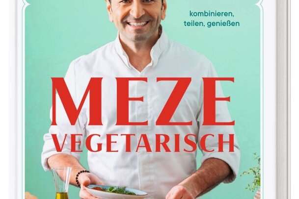 Ab Dienstag, 2. August, ist das neue Kochbuch "Meze vegetarisch" von Ali Güngörmüş erhältlich. "Mit dem Buch möchte ich zeigen, dass man vegetarische Gerichte einfach und lecker zubereiten kann. Es muss nicht immer Fleisch sein", erklärt er.