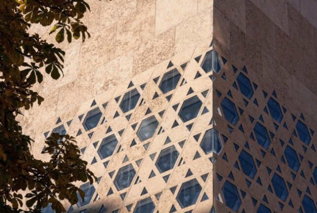 Die Fassade der Ulmer Synagoge mit Davidssternen. Symbolbild: Pixabay/stuk