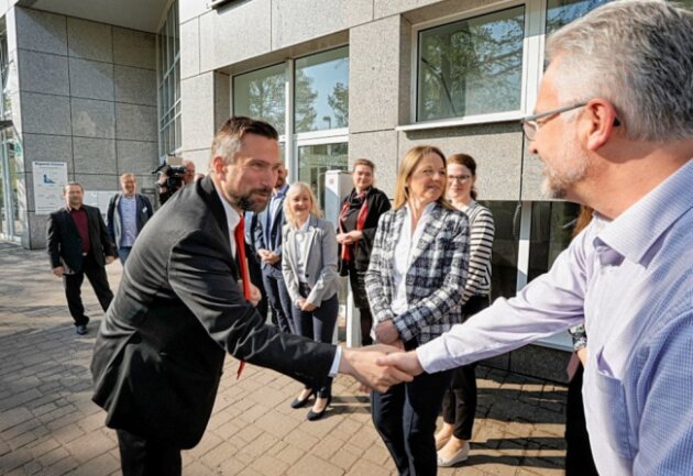 Arbeitsminister Martin Dulig eröffnet Zentrum für Fachkräftesicherung in Chemnitz - Das ZEFAS wurde im Pegasuscenter eröffnet. Foto: Harry Haertel