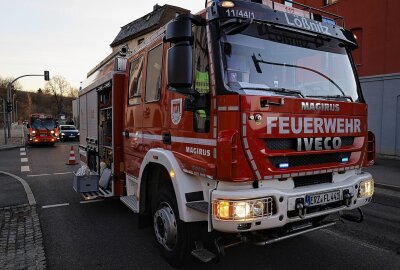 Auffahrunfall in Lößnitz: Eine Person verletzt - Auffahrunfall in Lößnitz. Foto: Niko Mutschmann