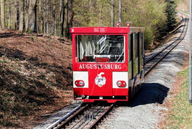 Augustusburger Drahtseilbahn legt zweiwöchige Pause ein - Am 9. April soll die Bahn wieder fahren. Foto: Jan Härtel