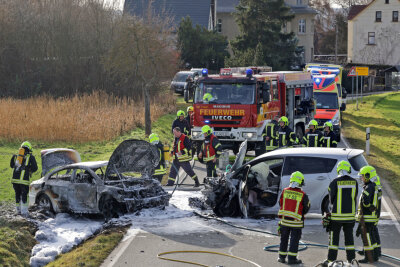 Schwerer Unfall in Glauchau. Foto: Andreas Kretschel