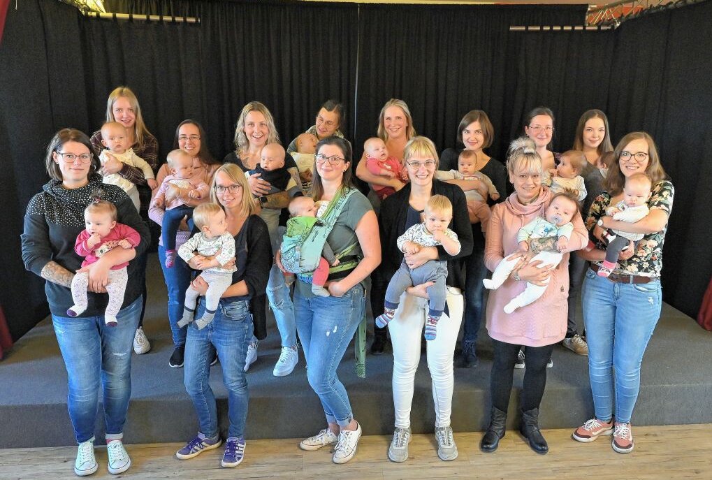 Baby-Treffen hat im Dürer in Stollberg stattgefunden - Im Dürer in Stollberg hat jetzt das Baby-Treffen für alle im ersten Halbjahr 2021 in Stollberg geborenen Kinder stattgefunden. Foto: Ralf Wendland