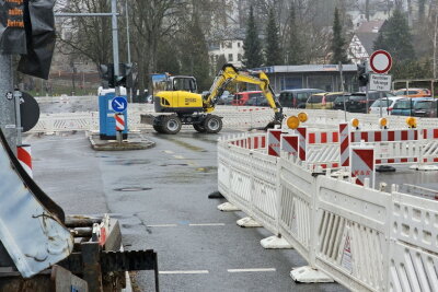 Seit vergangenem Freitag ist die Müllerstraße zwischen Nord- und Promenadenstraße voll gesperrt. Foto: Harry Härtel