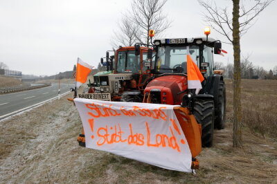 In Chemnitz protestieren Bauern. Foto: Jan Haertel/ChemPic