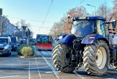 Bauernproteste in Plauen: 2.500 Teilnehmende legen Innenstadt lahm - Die Demonstrierenden legten große Teile der Plauner Innenstadet lahm. Foto: Pressebüro Repert
