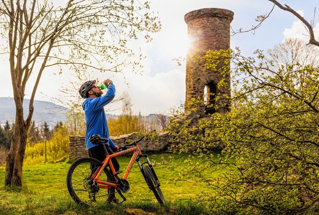 Bergstadt-Trail: Neue Mountainbike-Tour um Annaberg-Buchholz - Die neue Mountainbike-Strecke in und um Annaberg-Buchholz ist befahrbar. Foto: Ronny Küttner/photoron
