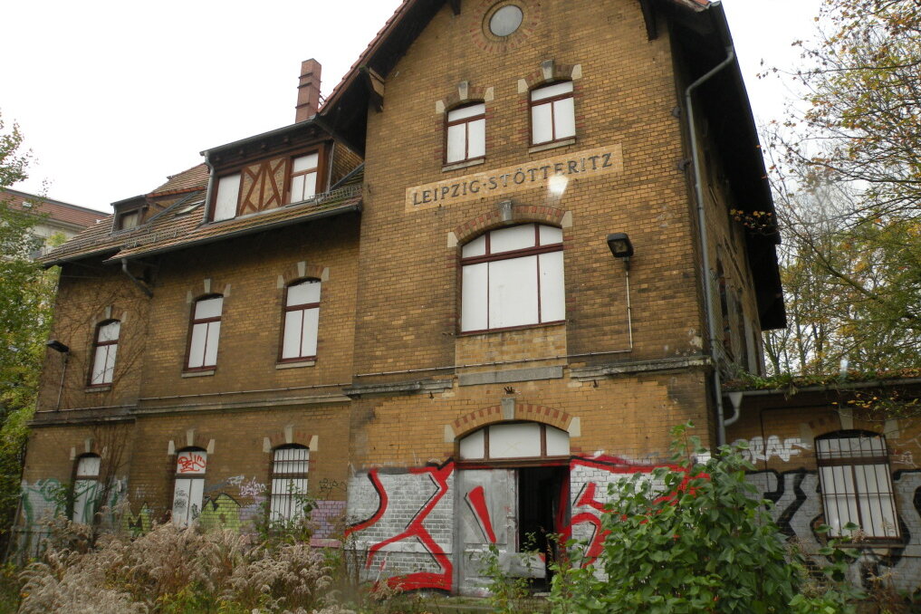 Der alte Bahnhof Stötteritz. 