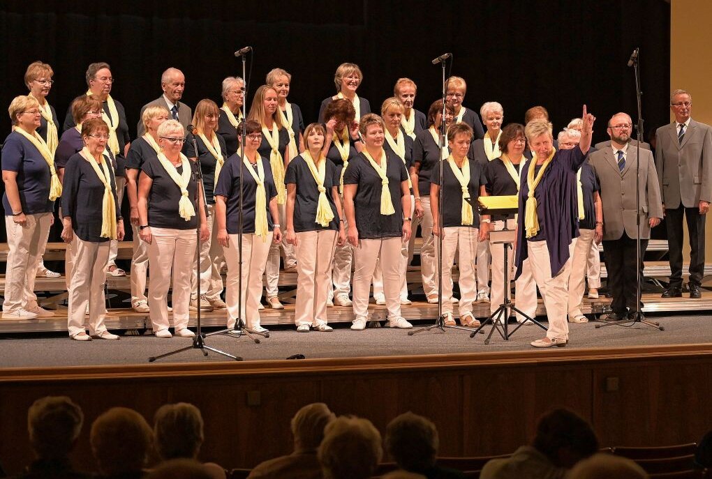 Blema-Chor hat eine ausgezeichnete Leiterin - Der Blema-Chor "Gerhard-Hirsch" Aue hat unter normalen Umständen rund zehn Auftritte im Jahr. Foto: Ralf Wendland