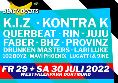 Das Juicy Beats Festival findet vom 29. bis 30. Juli in Dortmundstatt.