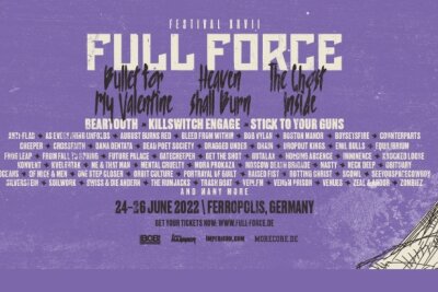 Das Full Force Festival findet vom 24. bis 26. Juni auf dem Gelände Ferropolis bei Leipzig statt.