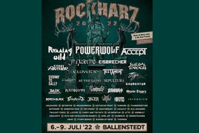 Das Rockharz findet vom 6. bis 9. Juli in Ballenstedt im Harz statt.
