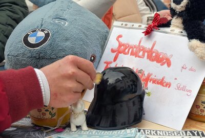 BMW-Freunde unterstützen Stollberger Tierheim mit Spenden - Spendenbox wurde beim BMW-Treffen auf Schloss Augustusburg gut gefüllt. Foto: Maik Bohn