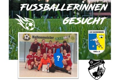 Die Damenmannschaft der Spielgemeinschaft Auerswalde/ Sachsenburg benötigt Unterstützung und freut sich über Frauen ab 15 Jahren.