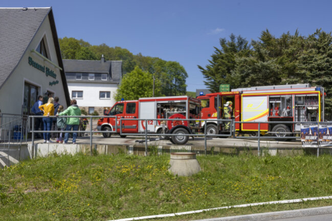  Großbrand in der Brauerei. Foto: Bernd März