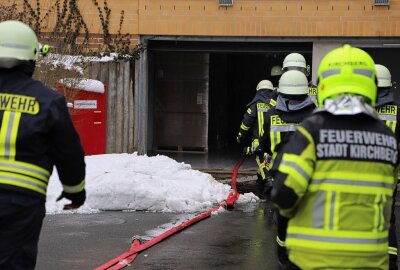 Brand im Krankenhaus Kirchberg - Am Sonntagnachmittag kam es zu einem Brand im HBK. Foto: Niko Mutschmann