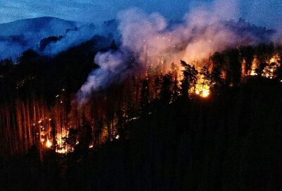 Brand in der Sächsischen Schweiz weiterhin nicht unter Kontrolle - Die Waldbrandlage in der Sächsichen Schweiz ist weiterhin nicht unter Kontrolle. Foto: Daniel Unger