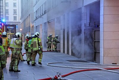 Brand in Dresdner Innenstadt - In der Dresdner Innenstadt brannte es. Foto: Roland Halkasch