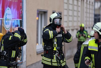 Brand in Industriegebäude in Meerane - Am Dienstag kam es in einem Industriegebäude in Meerane zu einem Brand. Foto: Andreas Kretschel