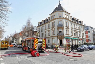 Brand in pakistanischem Restaurant in Dresden - Brand eines Restaurants in Dresden. Foto: Roland Halkasch