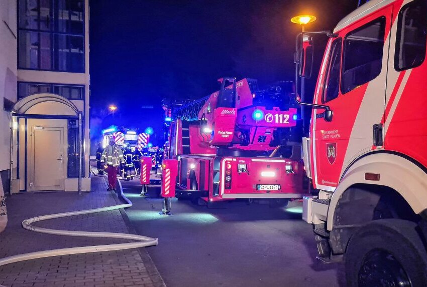 In Plauen kam es in der vergangenen Nacht zu einem Brand. Foto: Mike Müller