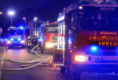 Brandis: Garage in Brand - In Brandis kam es zu einem Brand. Foto: Sören Müller