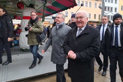 Bundespräsident Frank-Walter Steinmeier wurde von Oberbürgermeister Sven Krüger empfangen.